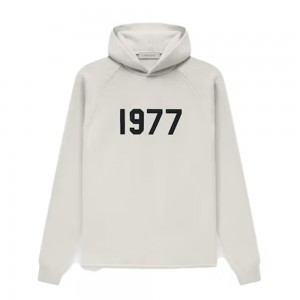 Essentials Fear of God 1977 Knit Uomo Felpa con Cappuccio Marroni | ESS-SN593322