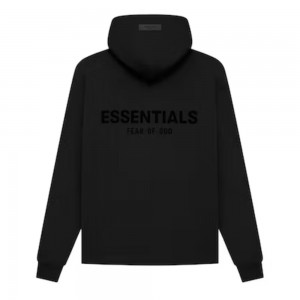 Essentials Fear of God ’s Relaxed Donna Felpa con Cappuccio Nere | ESS-SN593383