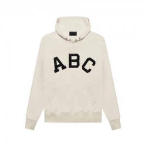 Essentials Fear of God ABC Uomo Felpa con Cappuccio Bianche | ESS-SN593321