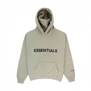 Essentials Fear of God MOS Uomo Felpa con Cappuccio Grigie Chiaro | ESS-SN593305