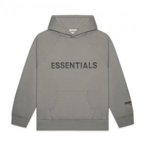 Essentials Fear of God Oversized Uomo Felpa con Cappuccio Grigie | ESS-SN593303