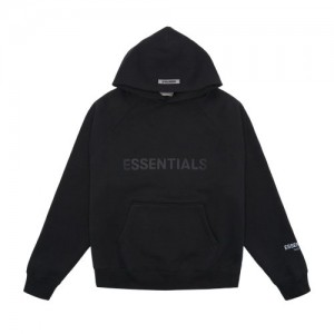 Essentials Fear of God Pullover Uomo Felpa con Cappuccio Nere | ESS-SN593298