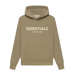 Essentials Fear of God Uomo Felpa con Cappuccio Marroni Chiaro | ESS-SN593311