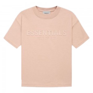 Essentials Fear of God Uomo T-shirt Rosa | ESS-SN593343