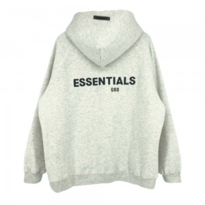 Essentials Fleeces Thick Uomo Felpa con Cappuccio Grigie Chiaro | ESS-SN593334