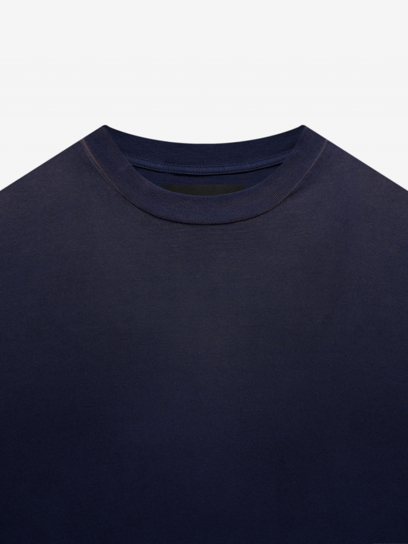 Essentials Fear of God 7 – Uomo T-shirt Blu Marino Blu | ESS-SN593352