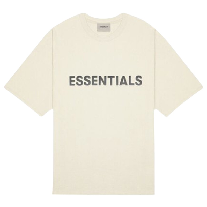 Essentials Fear of God Boxy Uomo T-shirt Crema | ESS-SN593347