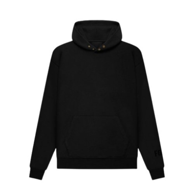 Essentials Fear of God FG7C Bambino Felpa con Cappuccio Nere | ESS-SN593438