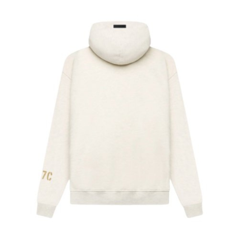 Essentials Fear of God FG7C Uomo Felpa con Cappuccio Beige | ESS-SN593318