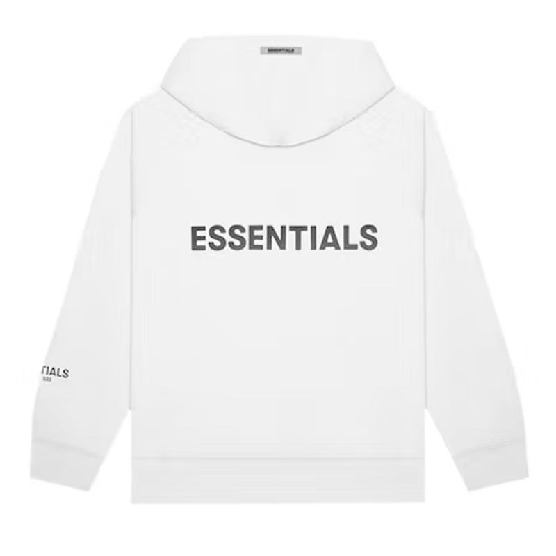 Essentials Fear of God Full Zip Up Uomo Felpa con Cappuccio Bianche | ESS-SN593316