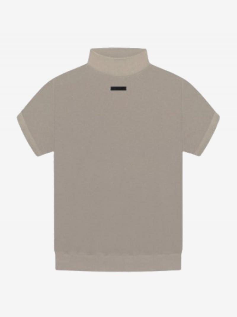 Essentials Fear of God Inside Out Mock Neck Uomo T-shirt Grigie | ESS-SN593344