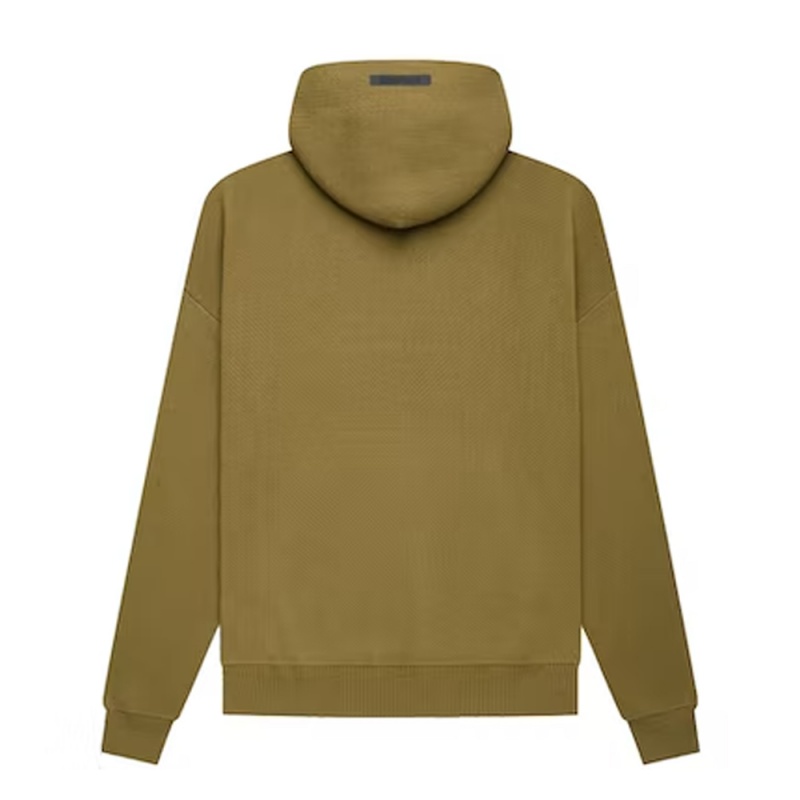 Essentials Fear of God Knit Pullover Uomo Felpa con Cappuccio Marroni | ESS-SN593308